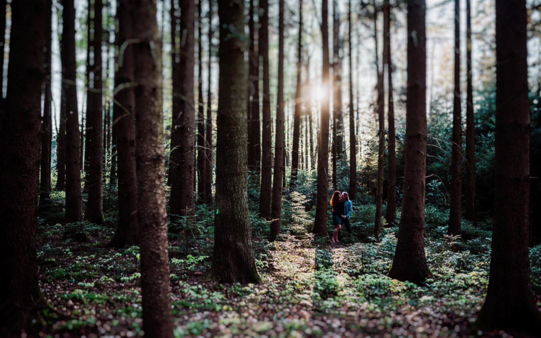 Waldliebe – Engagmentshoot auf dem Land